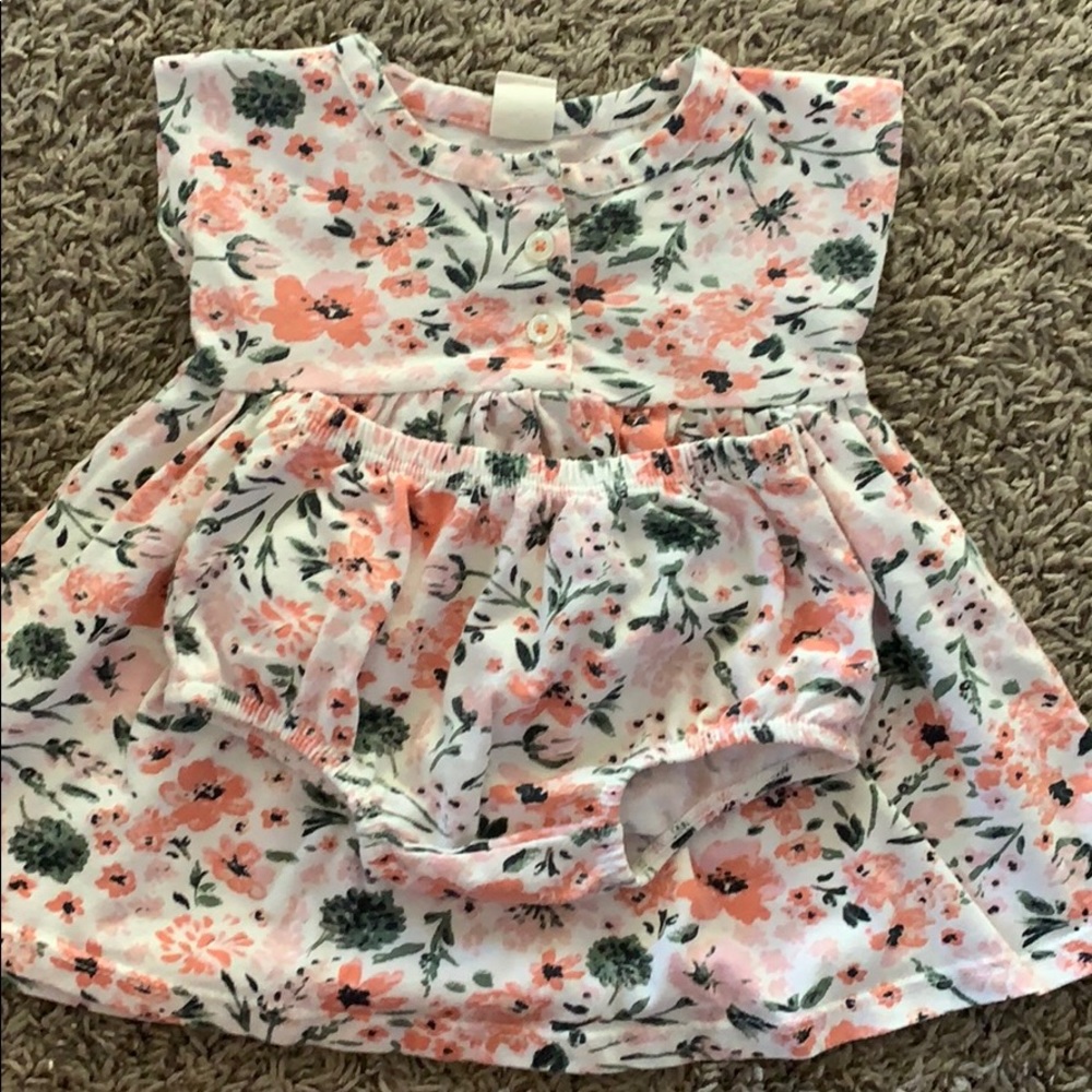 Floral dress and bloomers
